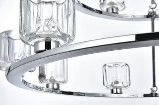 Home Living 36" Two-Tier Chandelier, Chrome