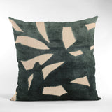 Plutus Green Palm Floral Luxury Throw Pillow, 24"x24"