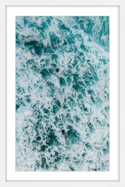"Foam II" Framed Painting Print, 16"x24"