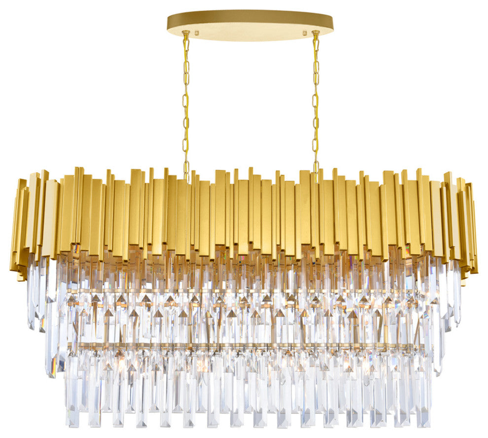 Deco 9 Light Pool Table Light With Medallion Gold Finish