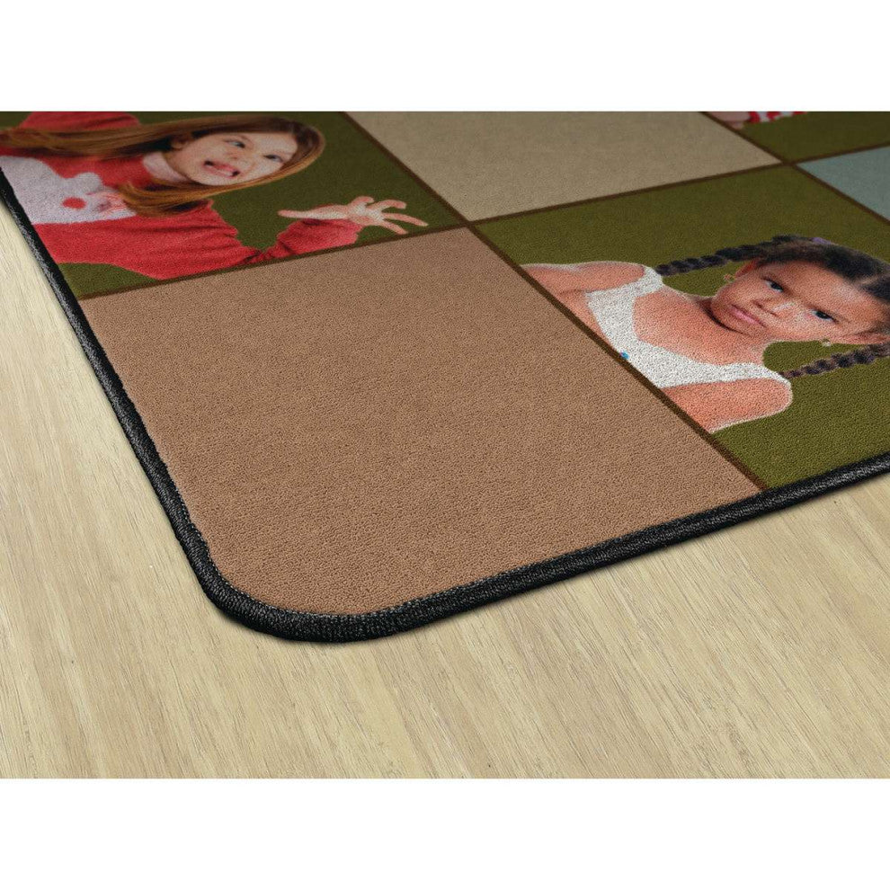 Flagship Carpets FA1152-32FS 6x8'4 Social Emotional Seating Earthtone Rug