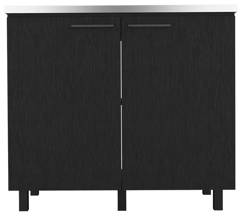 Utility Sink Cabinet Burwood, Kitchen, Black