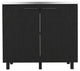 Utility Sink Cabinet Burwood, Kitchen, Black