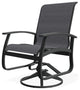 Belle Isle Sling Outdoor Swivel Rocker, Collect Charcoal/Graphite