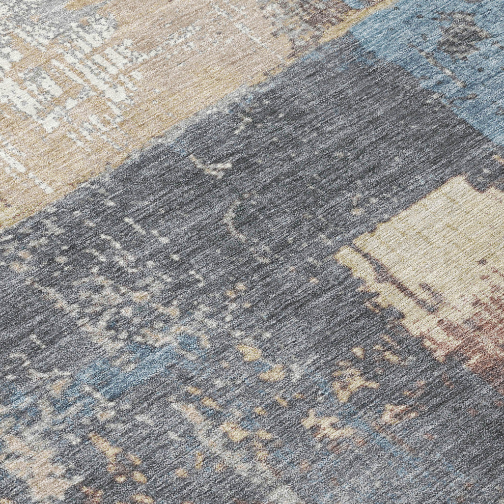 Machine Washable Indoor/Outdoor Chantille ACN1866 Beige 2'6" x 3'10" Rug