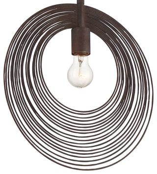 Doral One Light Pendant in Forged Bronze
