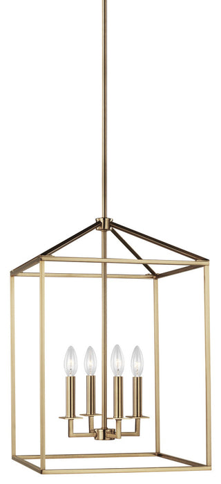 Perryton Medium 4-Light Hall/Foyer, Satin Brass