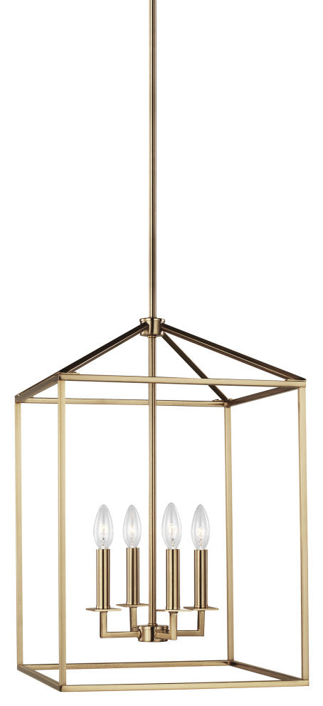 Perryton Medium 4-Light Hall/Foyer, Satin Brass