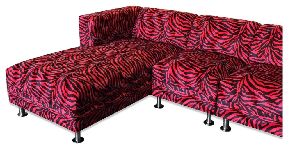 Contemporary Sectional Sofa, Upholstered Custom Modern 3 Piece Sectional