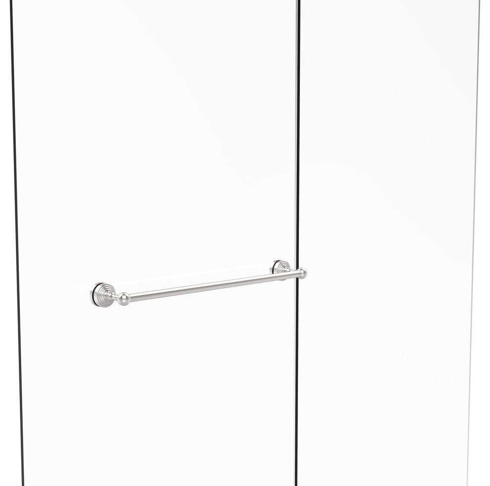 Waverly Place 24" Shower Door Towel Bar, Polished Chrome