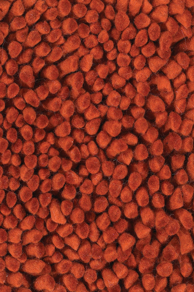 Strata Contemporary Area Rug, Orange, 7'9" Round