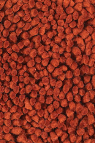Strata Contemporary Area Rug, Orange, 7'9" Round