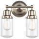 Innovations 623-2W-SN-G312 2-Light Bath Vanity Light, Brushed Satin Nickel