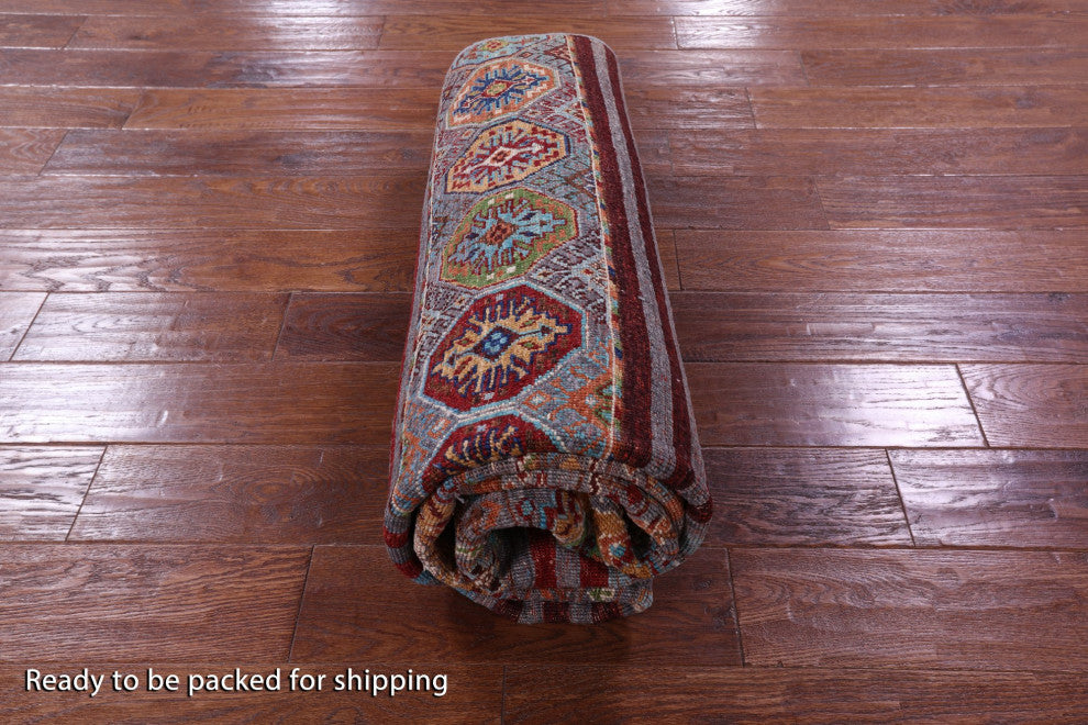 5' 2" X 6' 10" Super Kazak Khorjin Handmade Wool Rug Q11290