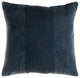 Surya Washed Stripe Navy Pillow Shell With Polyester Insert 20"H X 20"W