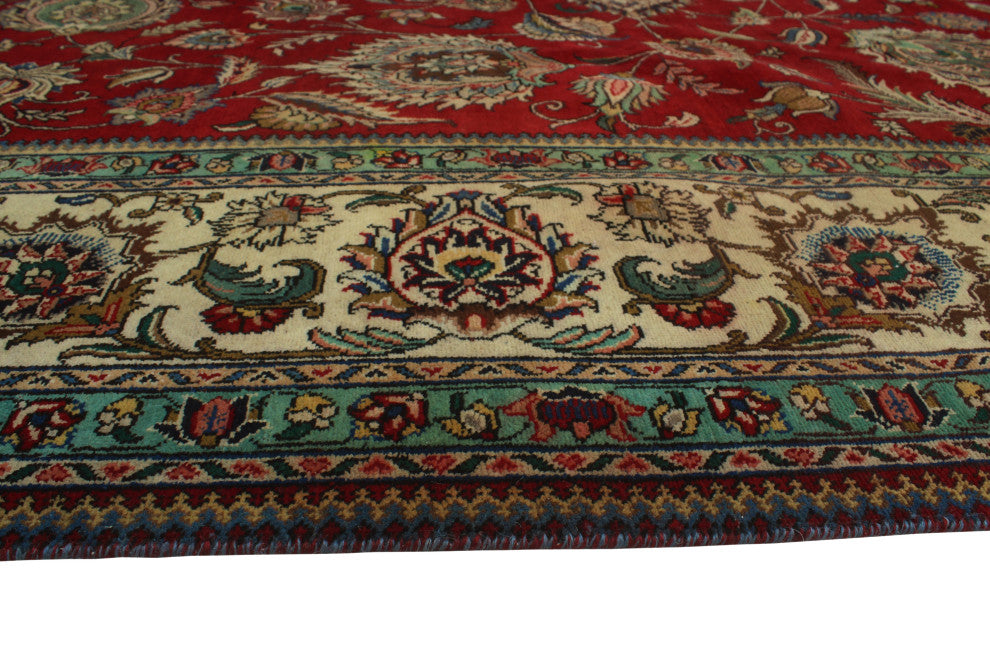 Fine Vintage Distressed Tyler Red Rug