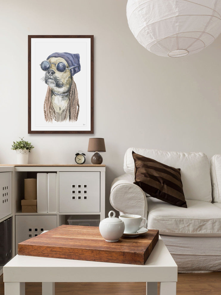 "Rockstar" Framed Painting Print, 20"x30"