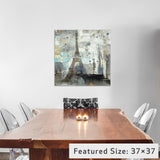 "Eiffel Tower Neutral" by Albena Hristova, 12x12x1.5
