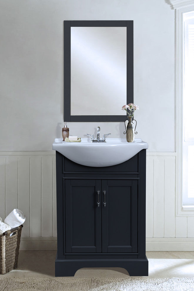 Legion Furniture Legion Faye Vanity, Dark Gray