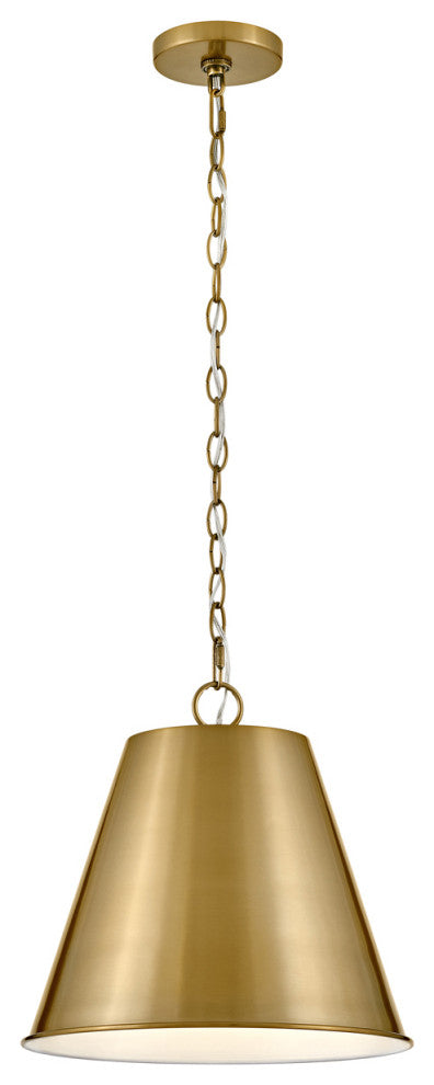 Lark Blake 13.25" Medium Pendant, Lacquered Brass
