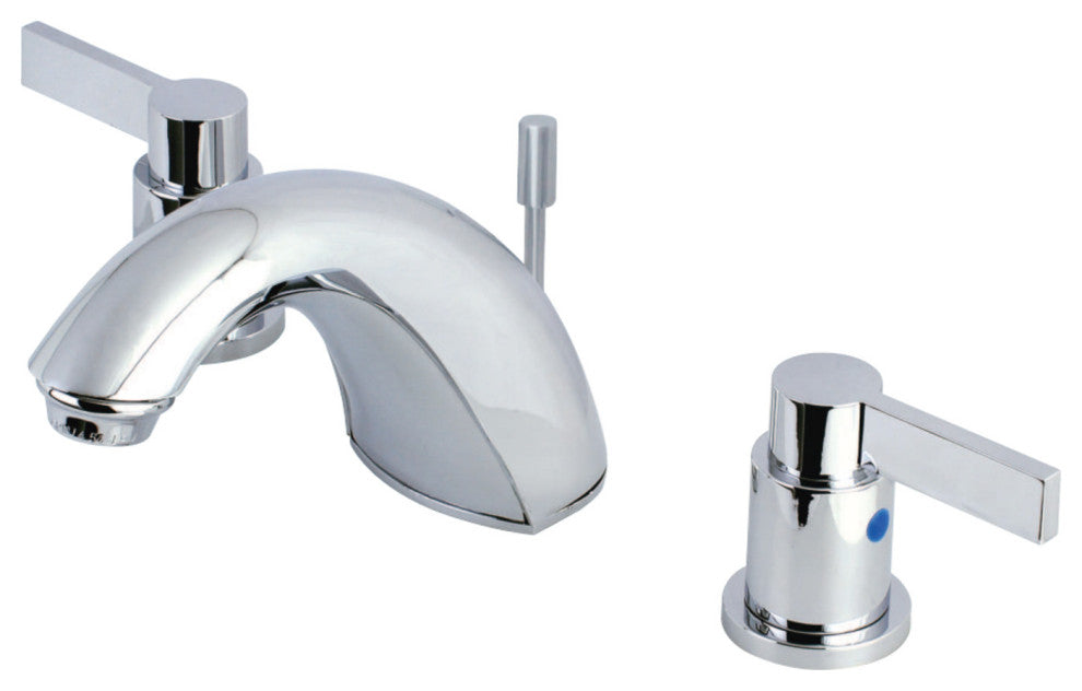 Kingston Brass Widespread Bathroom Faucet, Polished Chrome