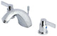 Kingston Brass Widespread Bathroom Faucet, Polished Chrome