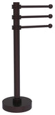 Vanity Top 3 Swing Arm Towel Holder with Dotted Accents, Antique Bronze