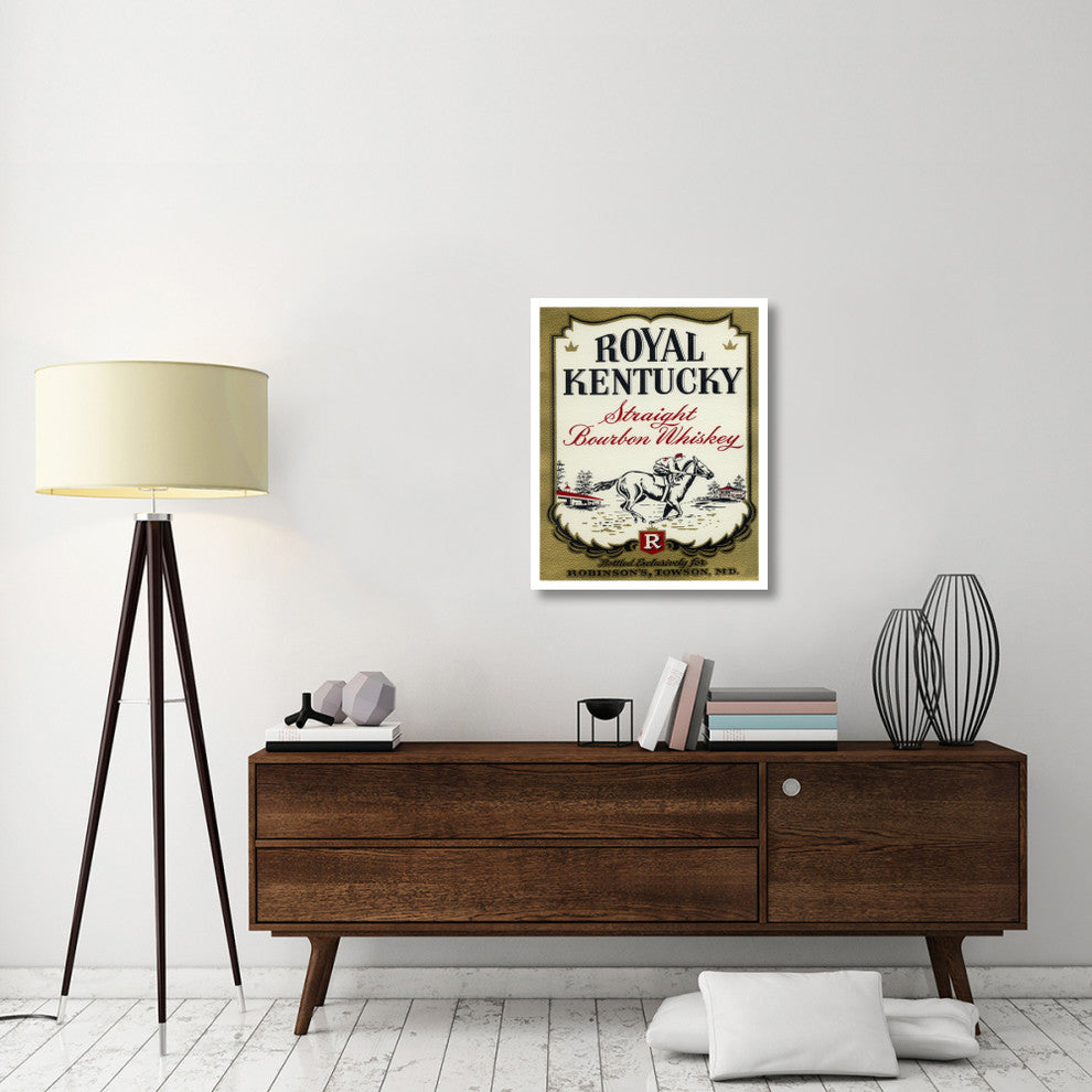 "Royal Kentucky Straight Bourbon Whiskey" Print by Vintage Booze Labels, 26"x32"