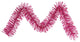 Pre-Lit Spruce Artificial Christmas Garland, Clear Lights, Hot Pink, 9'x10"