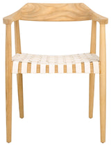Safavieh Amycus Accent Chair, White/Natural