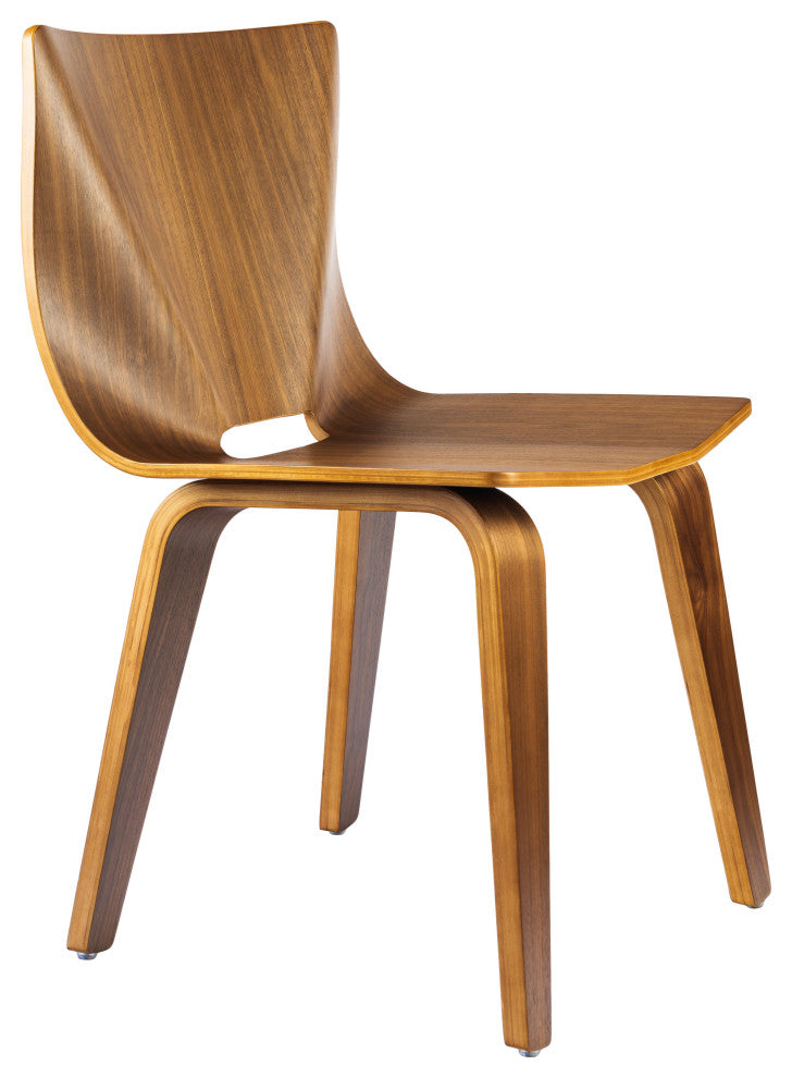 V Wide Chair, Walnut
