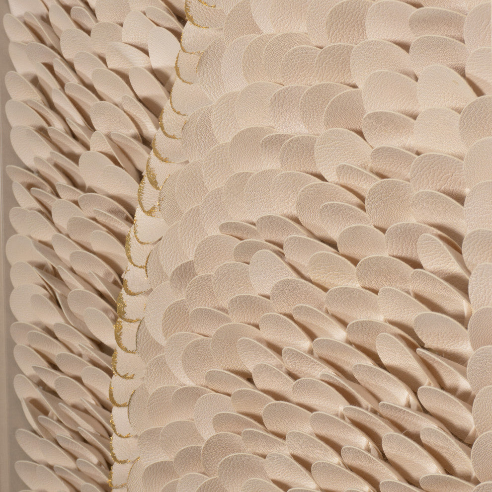 Leatherette Scales Shadow Box Wall DÃ©cor