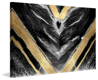 "Golden V" Canvas Print, 75x50 cm