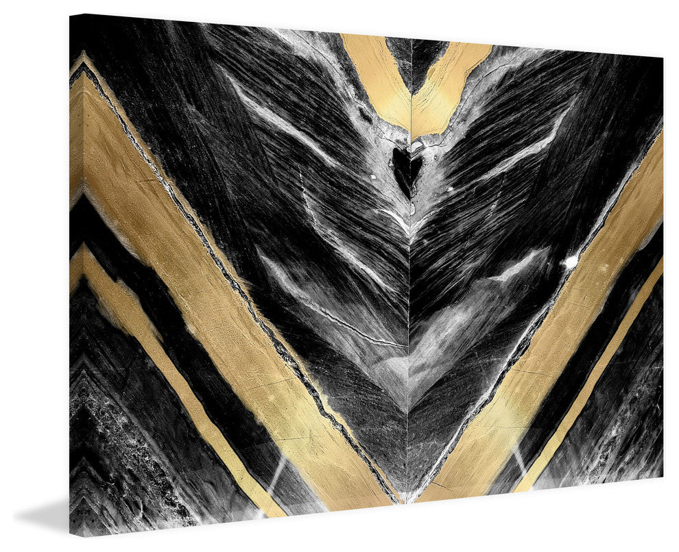 "Golden V" Canvas Print, 75x50 cm
