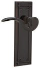 Mission Plate With Manor Lever, Timeless Bronze, Left-Handed