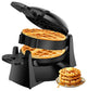 Waffle Maker, 1400W Double Belgian Waffle Iron 180Â° Flip, 8 Slices, Rotating.