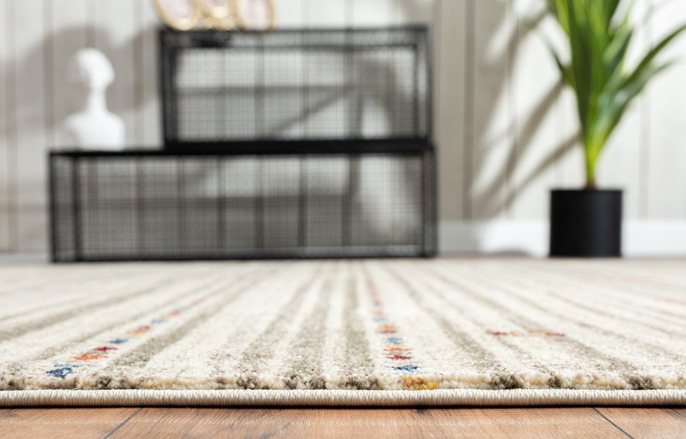 Abani Rugs Mesa MES200A Beige Southwestern Geometric Area Rug