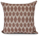 Peace 2, Geometric Print Outdoor Pillow, Maroon, 20" x 20"