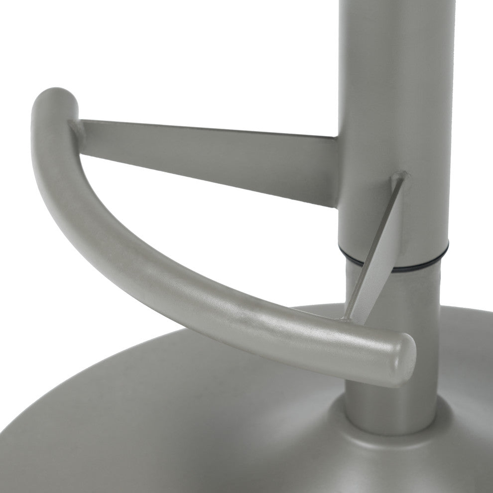 Comfort Airlift Wicker Bar Stools, Set of 2, Gray