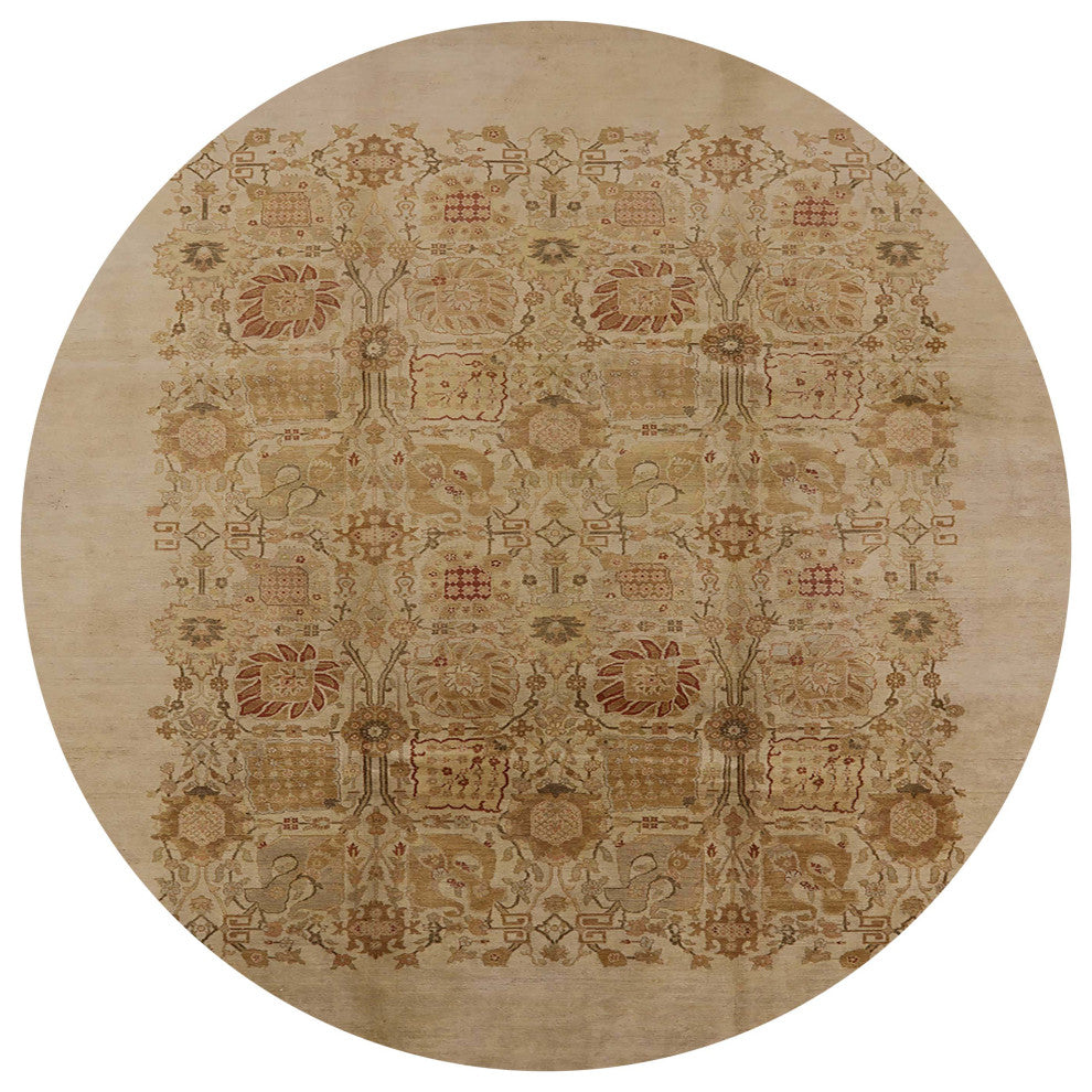 Ahgly Company Indoor Round Mid-Century Modern Area Rugs, 8' Round