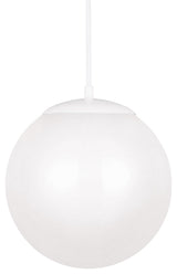 Leo - Hanging Globe LED Pendant, White