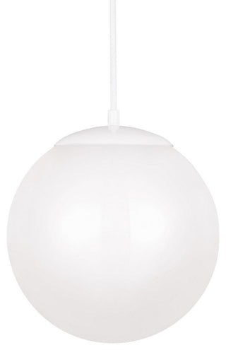 Leo - Hanging Globe LED Pendant, White