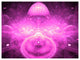 Bright Purple Infinite World, Floral Canvas Art Print, 40"x30"