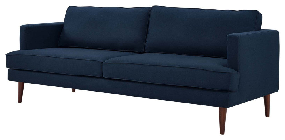 Armchair and Sofa Set, Fabric, Blue, Modern, Living Lounge Hotel Hospitality