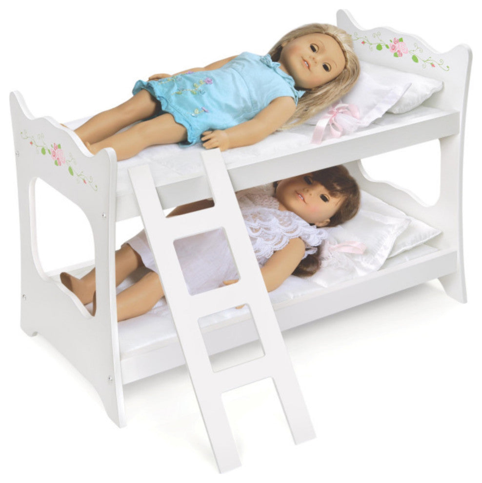 White Rose Doll Bunk Bed