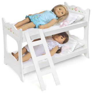White Rose Doll Bunk Bed