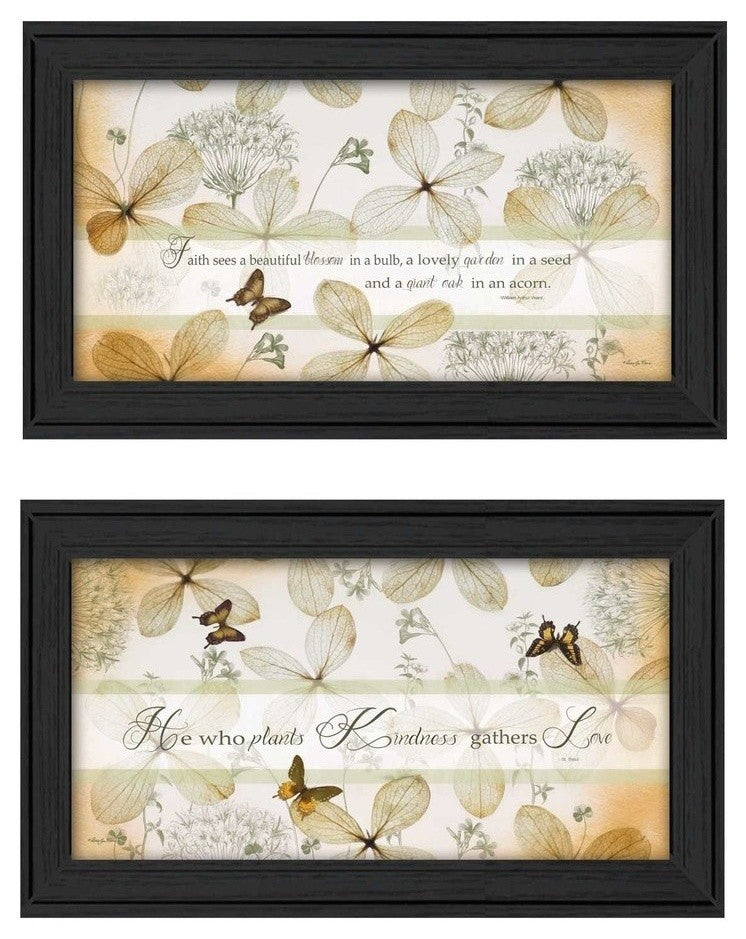 "Plant Kindness" Collection By Robin-Lee Vieira, Printed Wall Art, Black Frame