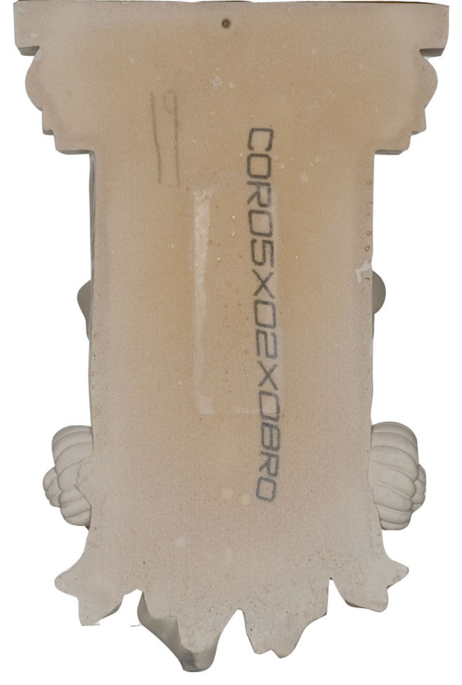 5 1/4"W x 2 3/4"D x 8 1/8"H Rose Corbel