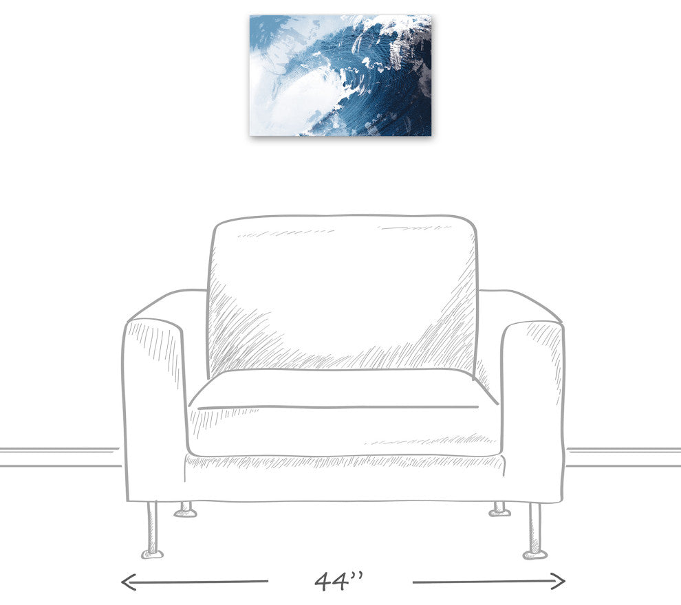 Painty Wave 12x18 Canvas Wall Art
