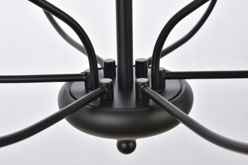 Winston 9-Light Pendant, Black